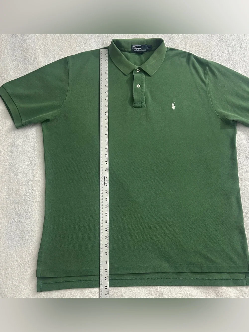 Polo Ralph Lauren Men’s Sz XXL Green Short Sleeve Polo w/ White Pony Logo